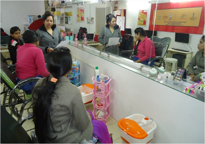 some pictures during beauty & wellness Training Loading